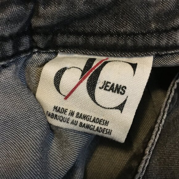 D/C Jeans Flowy Coastal Cowgirl Studded Cotton Button Up Dress Shirt - Picture 10 of 16